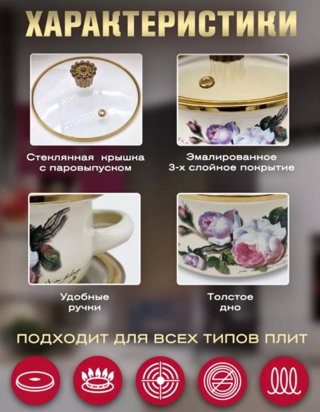 Характеристики кастрюль и совместимость с плитами